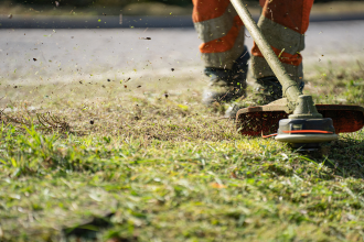 Debroussailleuse à fil de coupe